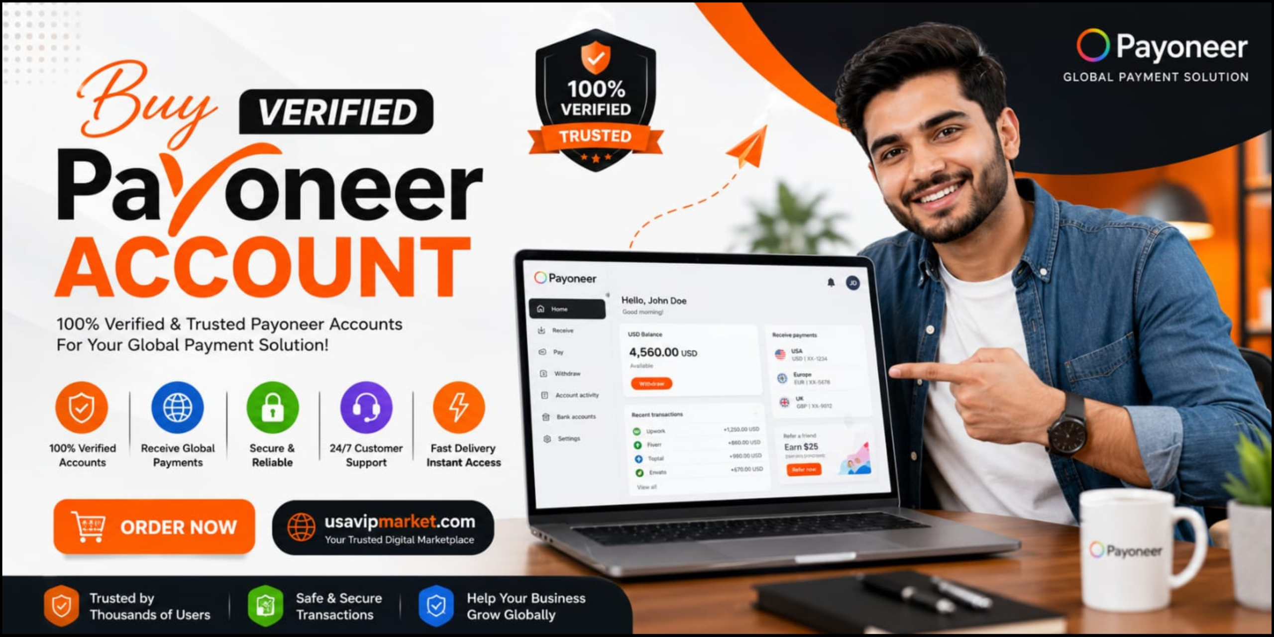 Buy Verified Payoneer Accounts