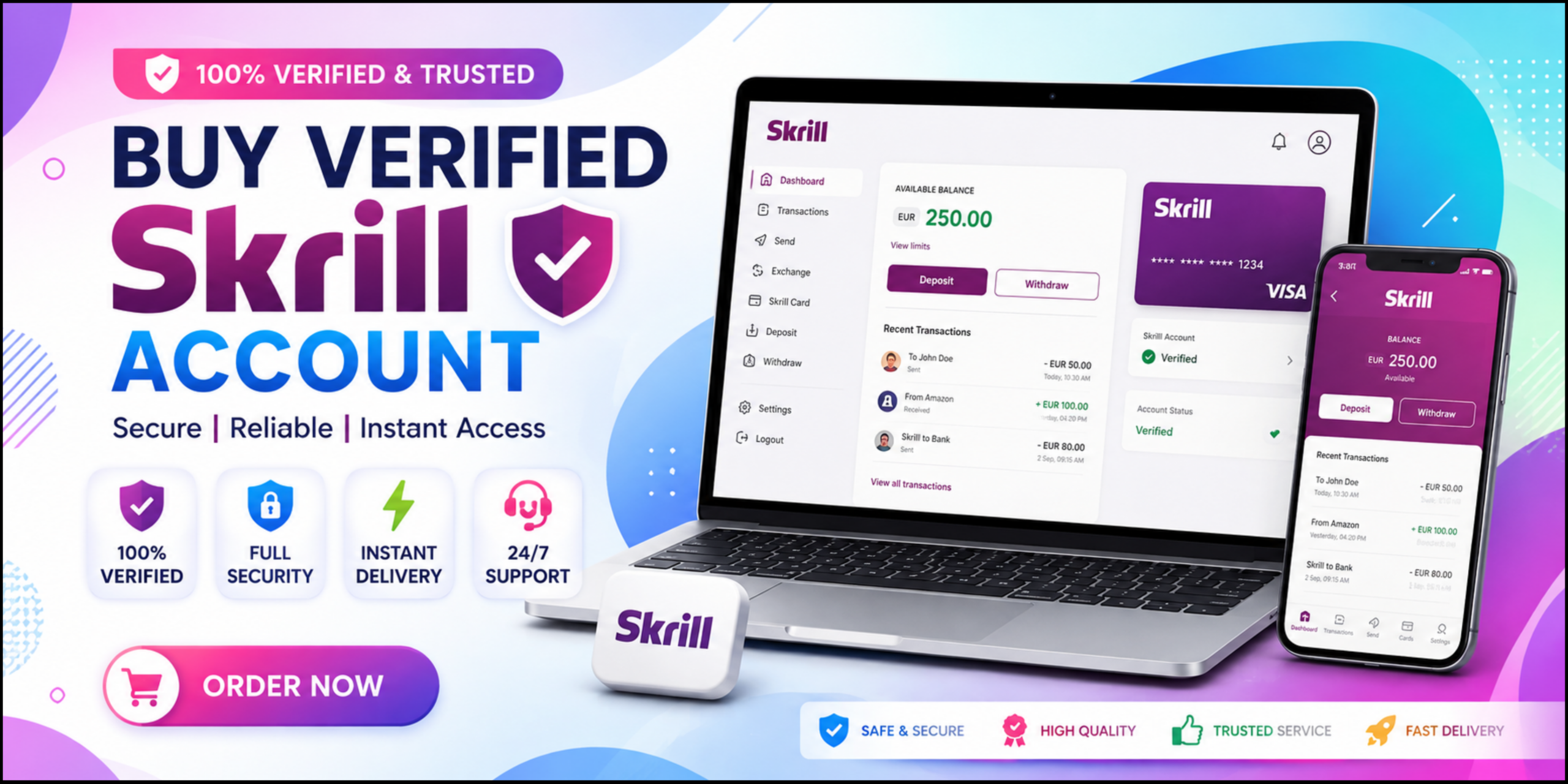 Buy Verified Skrill Accounts