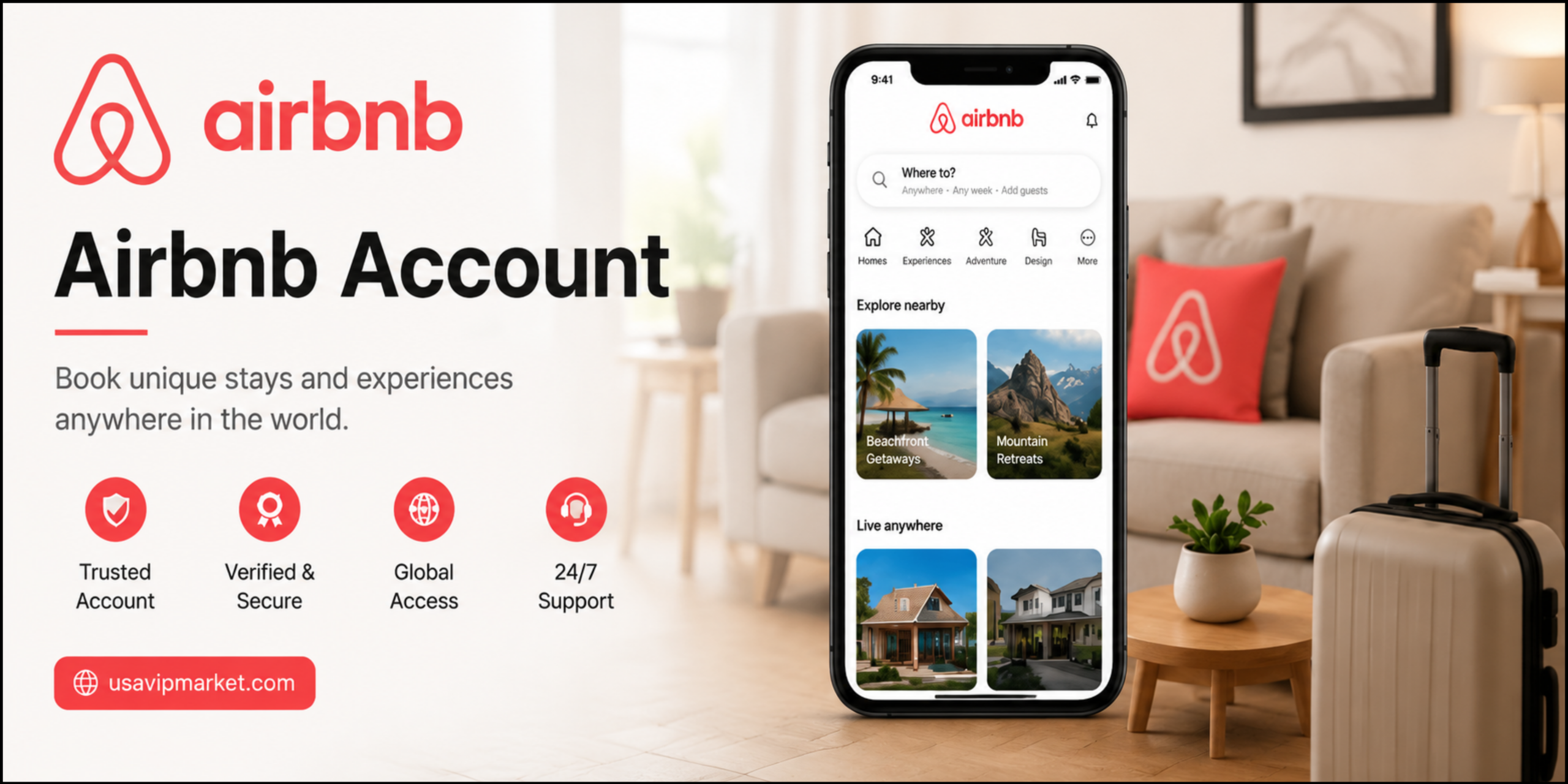 Buy Airbnb Accounts